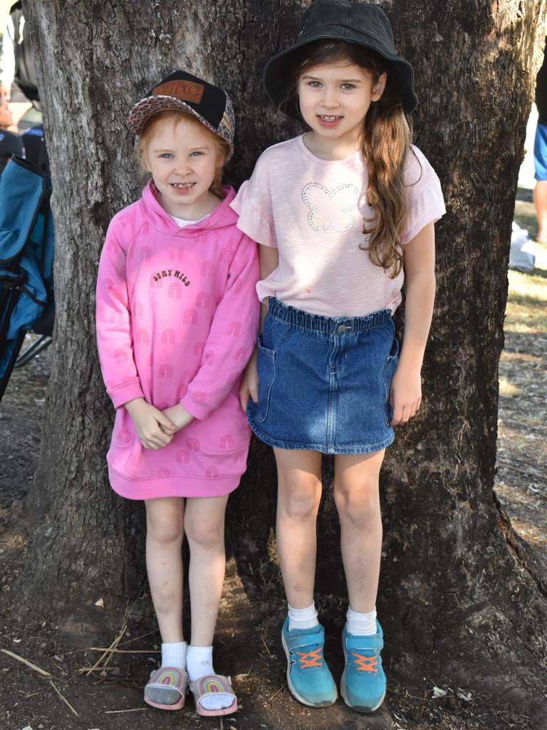 Rockhampton's Frankie and Teddy Cavanagh at the Queensland Country Rugby Union Championships in Rockhampton, July 1, 2023.