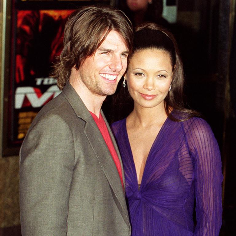 Cruise and Newton at the London premiere for the film in 2000. Picture: AP