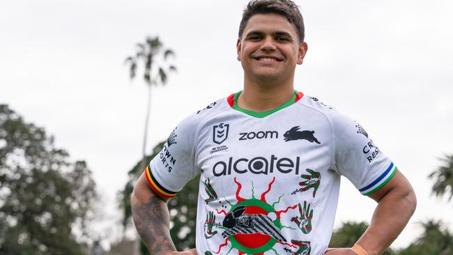 Latrell Mitchell wearing South Sydney’s jersey for Indigenous Round