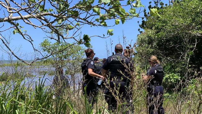 Emergency Service crews worked on foot to try and locate the three men before Boats were deployed to retrieve them