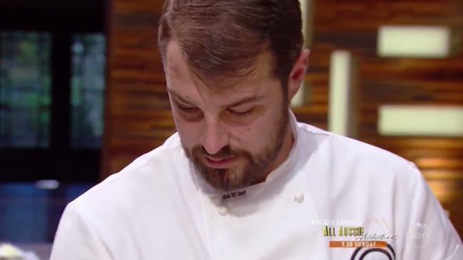 Ben cracks under MasterChef pressure 