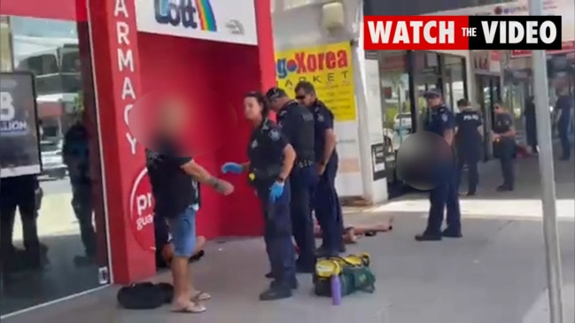 Police arrest in Lake St, Cairns