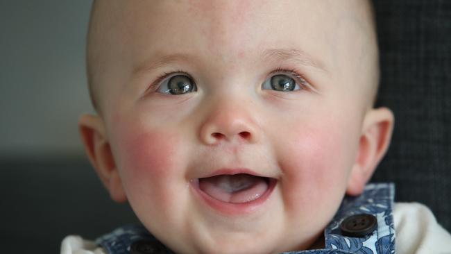 Eight month old Charlie Fisher from Oxenford. Picture: Glenn Hampson.