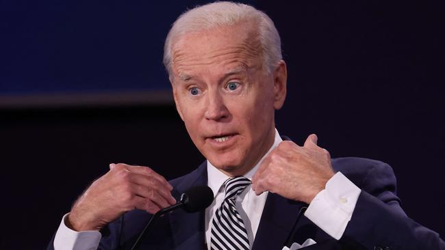 Joe Biden participates in the first presidential debate. Picture: AFP.