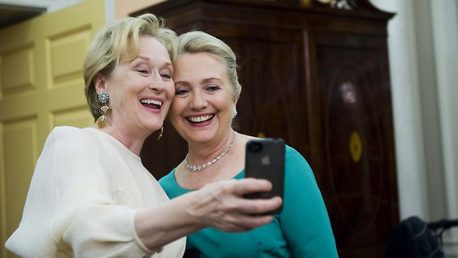 Meryl Streep and Hillary Clinton