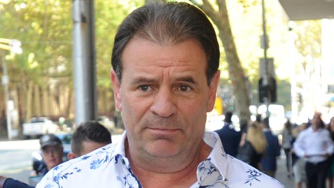 John Setka leaves Melbourne Magistrates’ Court. Picture: Andrew Henshaw