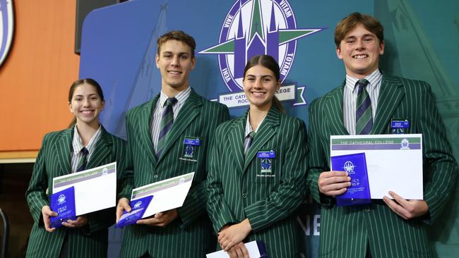 The Principal's Prize for Student Leadership and College Captains: Grace Crow, Kirby Richardson, William Lewis &amp; Lincoln Seierup