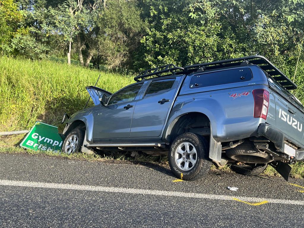 Tinana Bruce Hwy crash Monday, March 11, 2023.