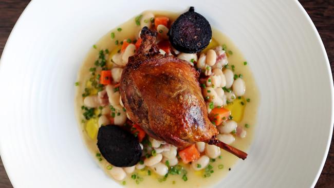 Oh hey, cassoulet: Great Ocean duck with beans and blood pudding is rewardingly rich.