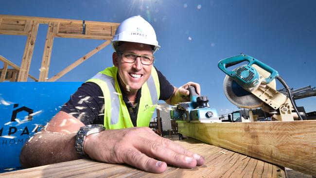 Rob Harder started life on the tools as a builder’s labourer and carpenter. Picture: Nigel Hallett