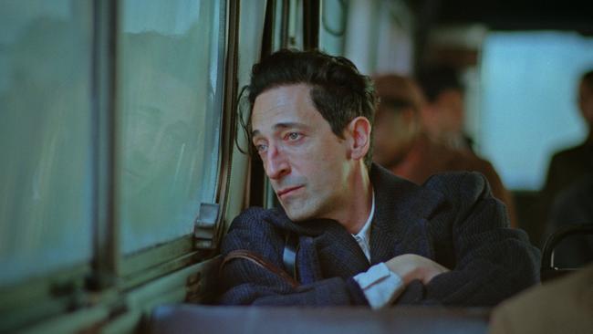 Adrien Brody as László Tóth in The Brutalist.