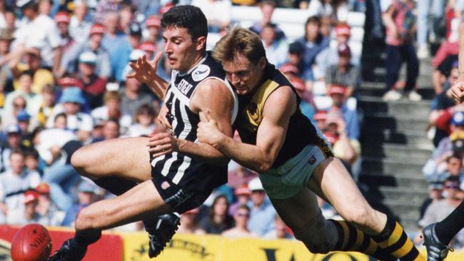 David Hutton, pictured during his 159-game SANFL career. Picture: Mark Brake