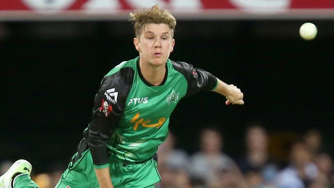 Adam Zampa bowling for the Melbourne Stars in the Big Bash League. Picture: Getty Images