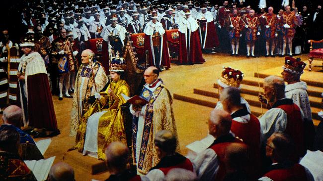 Queen Elizabeth II during her 1953 Coronation. Picture: Universal History Archive/Universal Images Group via Getty Images