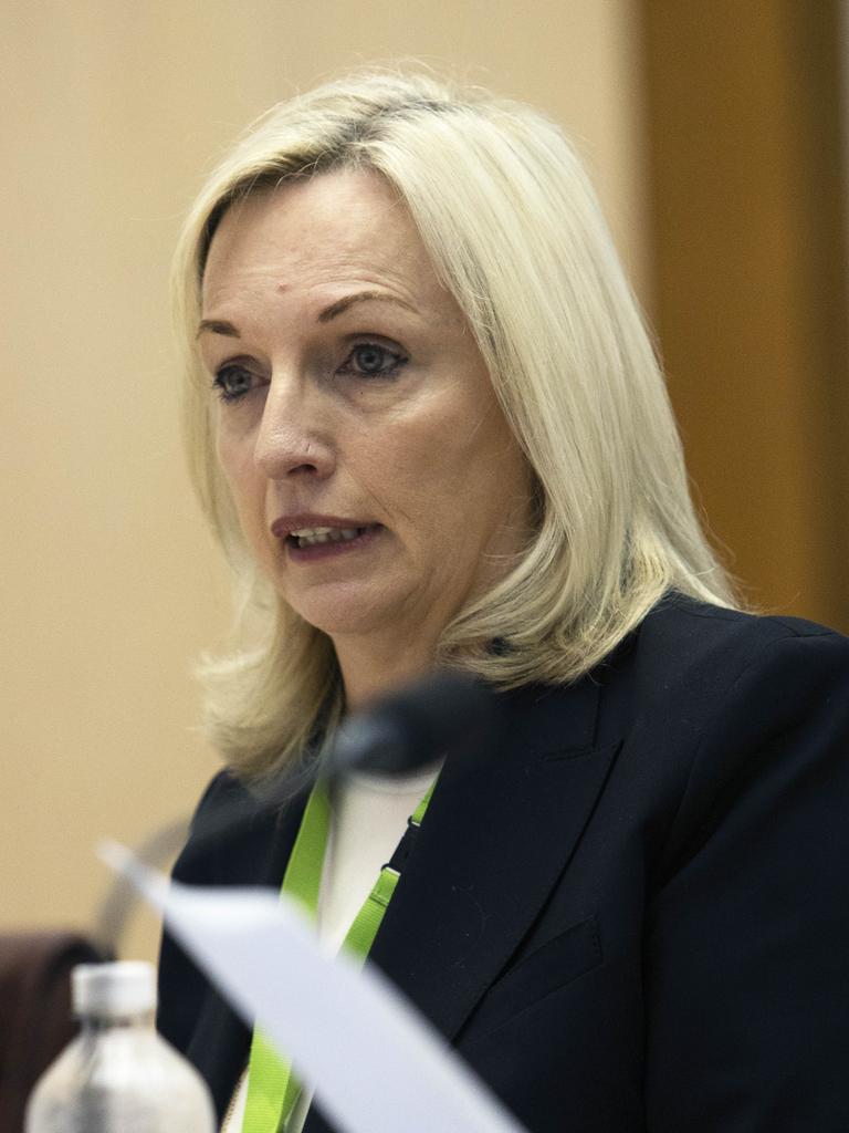 Australia Post CEO Christine Holgate at Senate estimates. Picture: Gary Ramage/NewsWire