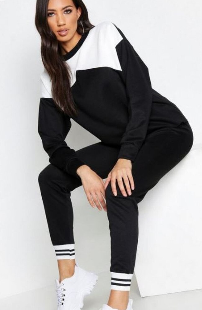 Contrast Tracksuit now $37.50, on Boohoo.