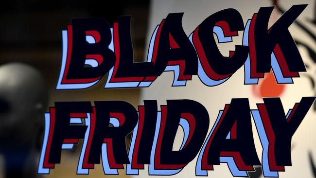 Australian retailers are revealing their heavy discounts for Black Friday. Picture: Gabriel Bouys / AFP