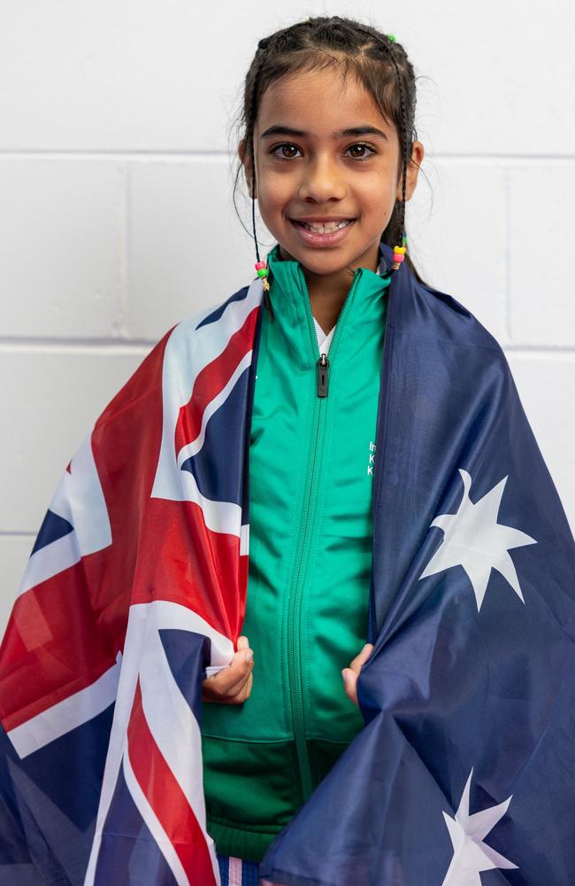 Sunshine Coast karate talent Mahirah Khan. Picture: Matt Craven.