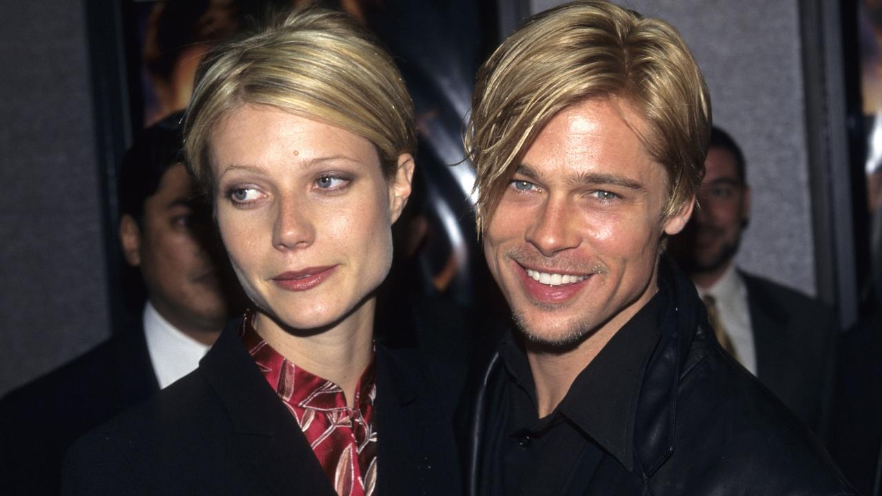 Gwyneth Paltrow and Brad Pitt had matching hair. Picture: Kevin Mazur Archive/WireImage