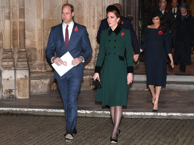 Prince William, Duke of Cambridge and Catherine, Duchess of Cambridge, also attended. Picture: Getty Images