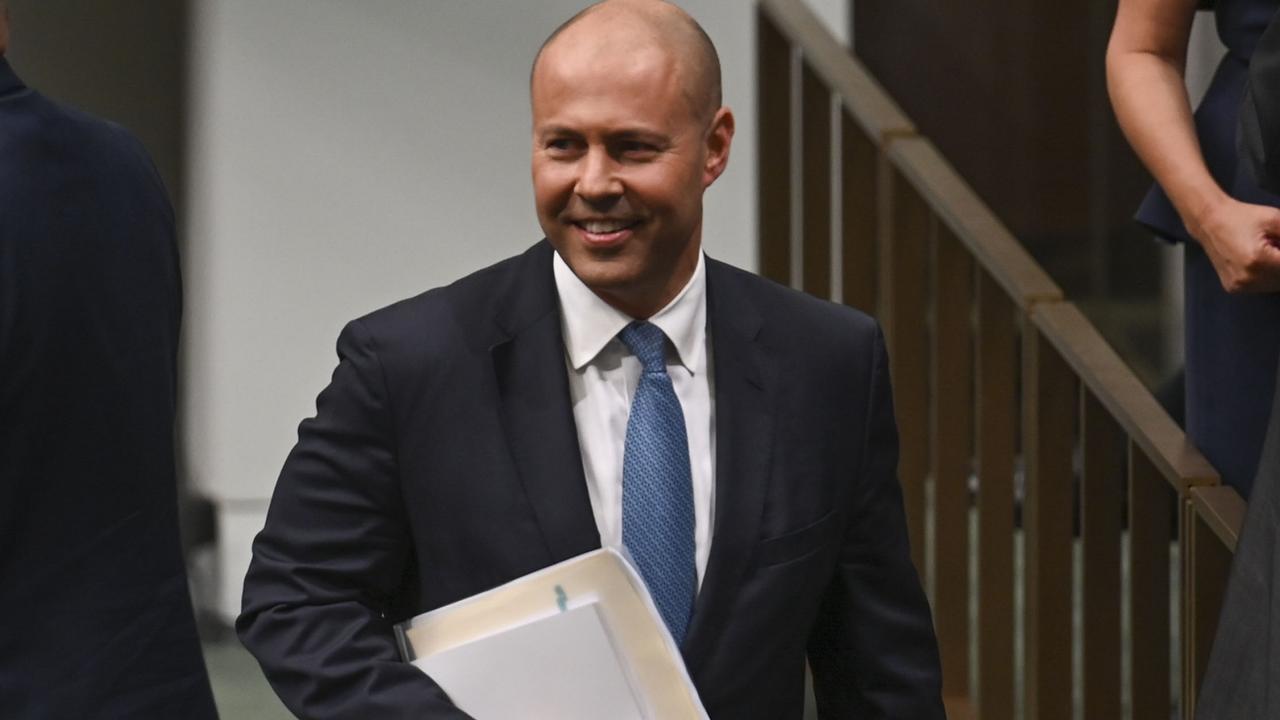 Treasurer Josh Frydenberg was all smiles as he delivered the Budget in the House of Representatives at Parliament House on March 29, 2022