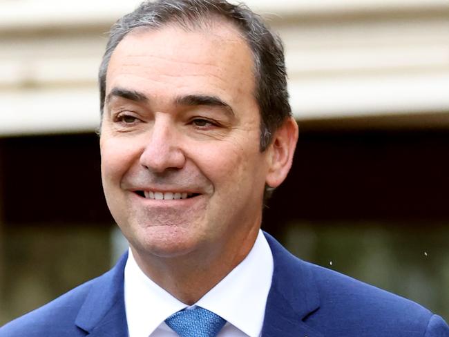 ADELAIDE, AUSTRALIA - NewsWire Photos October 29: South Australian premier Steven Marshall announcing the The South Australian Government  will jointly fund a new Cancer Council building for the Cancer Council of South Australia. Picture: NCA NewsWire / Kelly Barnes