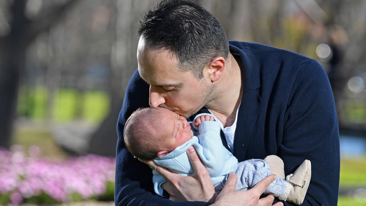 Arman Abrahimzadeh, with son Raphael Christopher in 2020. Picture: Tom Huntley