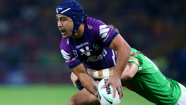 Jahrome Hughes was outstanding at halfback for the Storm. Picture: Getty Images