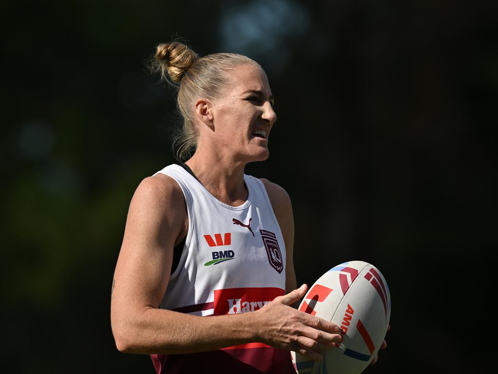 Women's State of Origin 2024 NSW Sky Blues &amp; QLD Maroons Captain's Run. Picture: NRL: Imagery