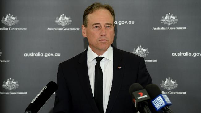 Federal Health Minister Greg Hunt says vaccination in Australia will remain voluntary. Picture: NCA NewsWire / Andrew Henshaw