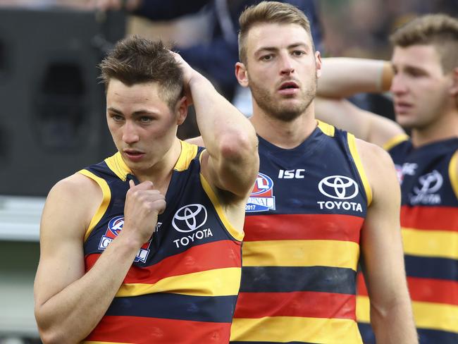 Jake Kelly’s Adelaide lost to Richmond by 48 points. Picture: Sarah Reed