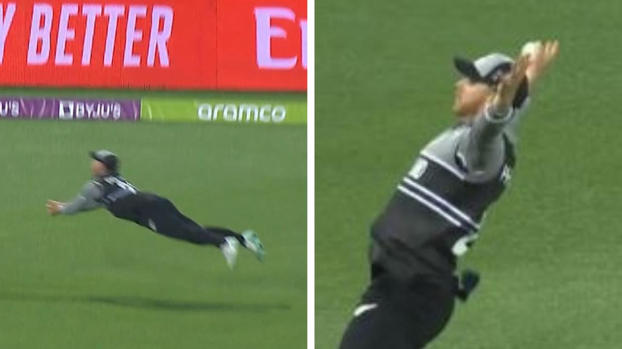 Glenn Phillips capture une vidéo, réaction, Australie contre Nouvelle-Zélande, David Warner wicket