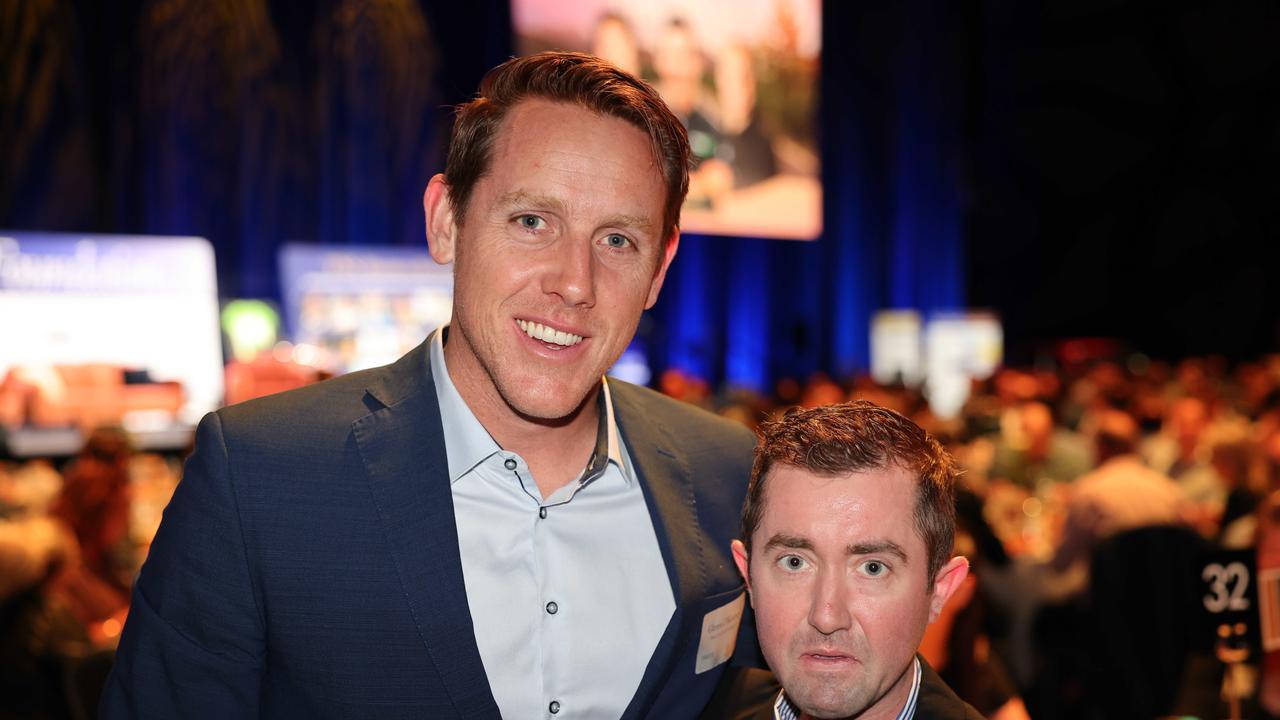 Glenn OKearney and Nathan ODonnell at the TSS Foundation Breakfast, Gold Coast Convention and Exhibition Centre. Picture, Portia Large.