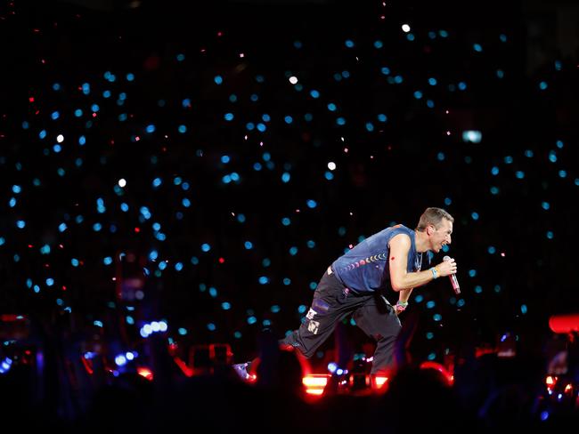 \Coldplay have sold out four shows at Accor Stadium. Picture: Jonathan Ng