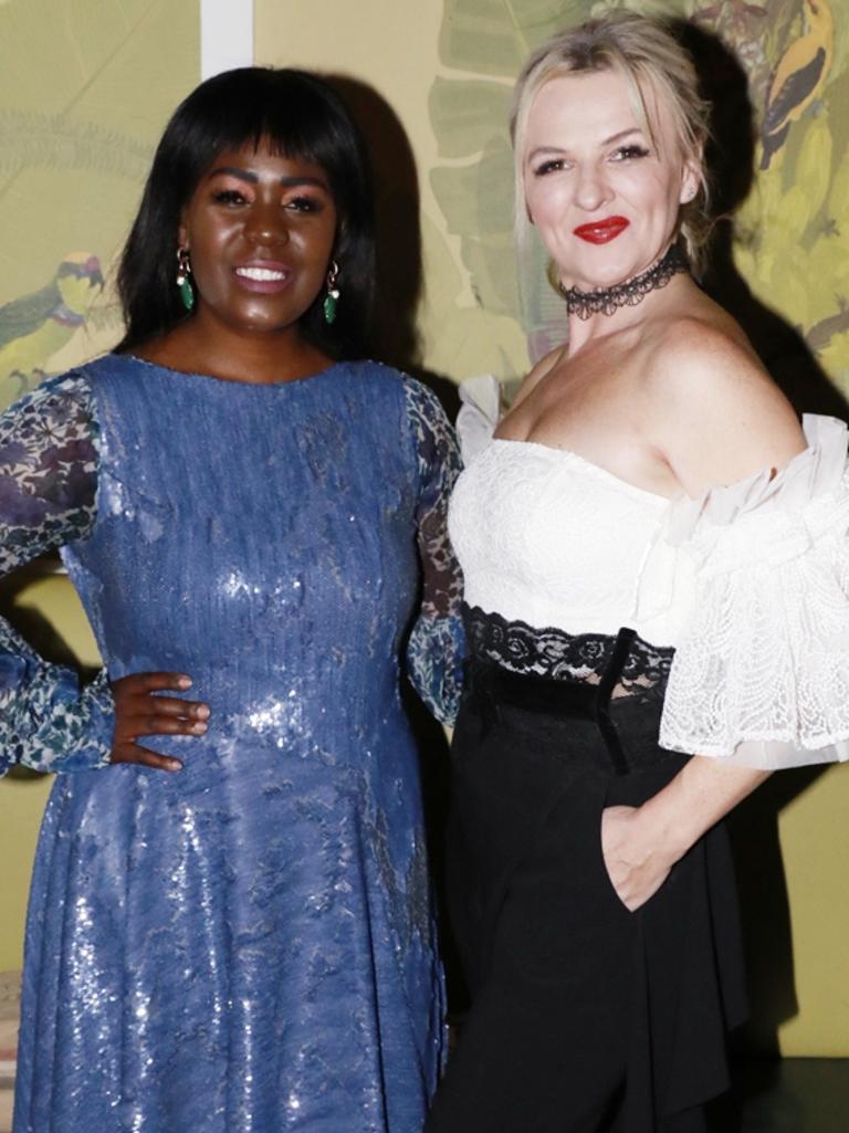 Mildred Ellwood and Jo Brooks at the launch of Astille's Casablanca collection at Dutch Courage Gin Bar, Fortitude Valley. Socials: Damien Anthony Rossi | Picture: Claudia Baxter Photography