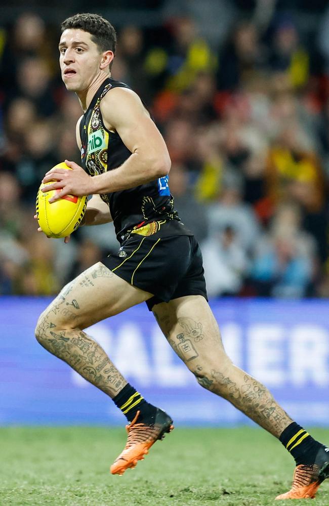 It was in the Tigers’ history-making 2017 season where Castagna truly found his groove as a member of the ‘mosquito fleet’. Picture: Getty Images