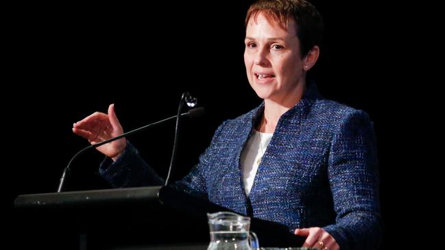 Roads Minister Jaala Pulford says Victoria has a history of leading the world in safety initiatives. Picture: Chloe Smith