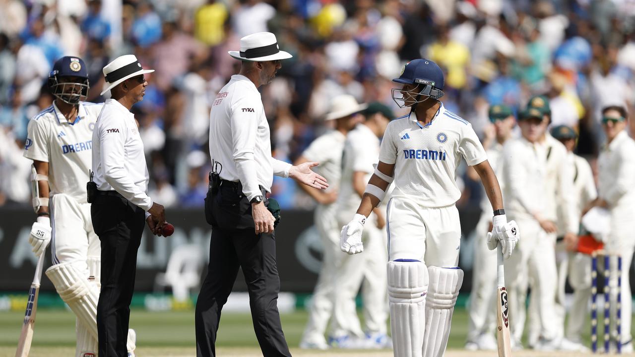 Jaiswal vented his frustrations after being given his marching orders. (Photo by Daniel Pockett - CA/Cricket Australia via Getty Images)