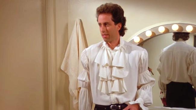 Jerry Seinfeld wearing the ‘puffy shirt’ in Seinfeld.