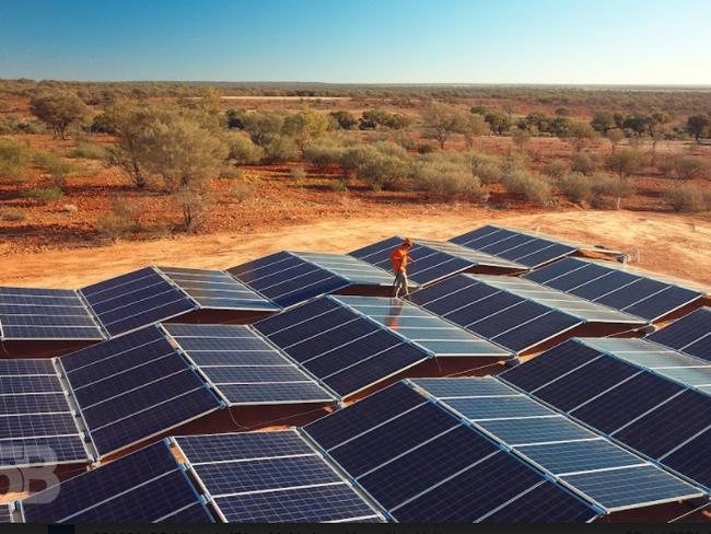 Sun Cable’s Australia-Asia PowerLink will unlock Australia’s vast world-class solar and land resources to provide significant renewable electricity to Darwin and create a new $2 Billion export industry by supplying up to 15% of Singapore’s electricity needs. Pictured: render of Sun Cable’s proposed solar farm in Powell Creek NT. Picture: supplied