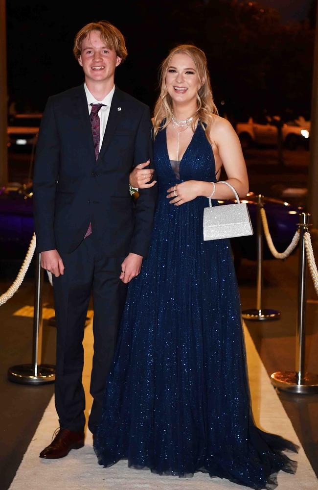 Noah Penman and Zoe Evans at year 12 formal, Nambour Christian College. Picture: Patrick Woods.