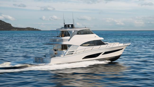 Riviera’s new 58 Sports Motor Yacht which is worth $3.8m.