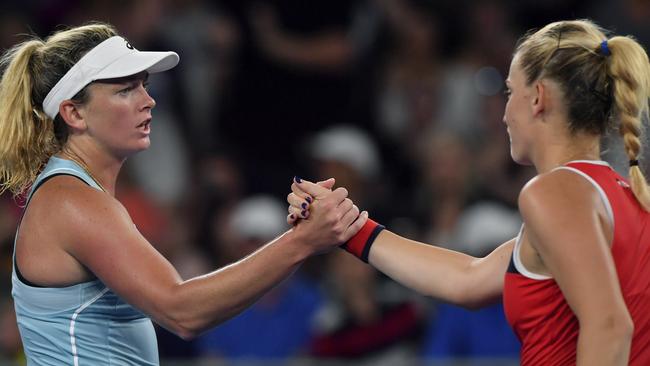 CoCo Vandeweghe and Timea Babos had a first round to remember, not for the right reasons.