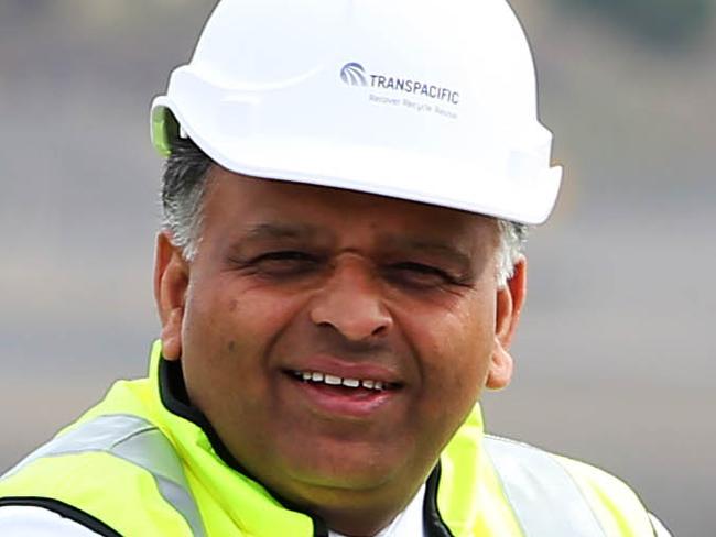 Vik Bansal, CEO of Transpacific at the Melbourne Regional Landfill site in Ravenhall.