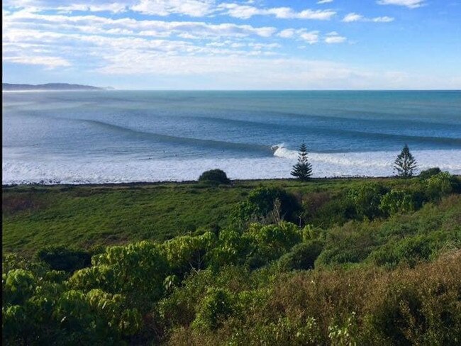 Warren Jones took this photo of the surf at Lennox Point.