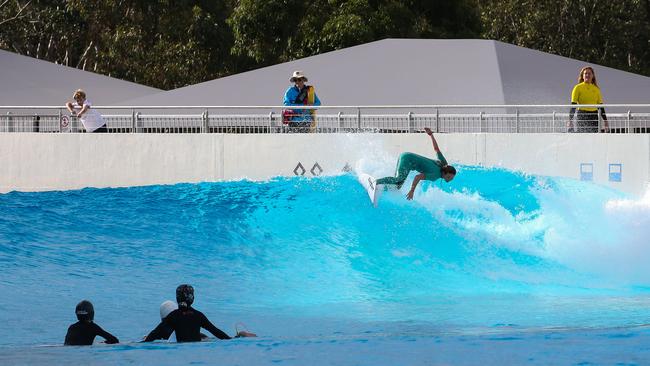 Sydney’s first Urban Surf wavepark opens on Monday at the Olympic Park in Homebush. Picture: Newscorp - Daily Telegraph / Gaye Gerard