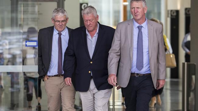 Neill, John and Denis Wagner. Picture: AAP Image/Glenn Hunt