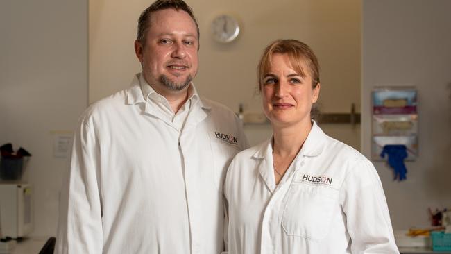 Professors Marcel and Claudia Nold from the Hudson Institute of Medical Research. Picture: Penny Stephens