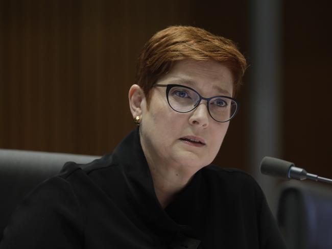 Marise Payne has demanded WHO investigators be granted access to Wuhan ‘without delay’. Picture: Sean Davey