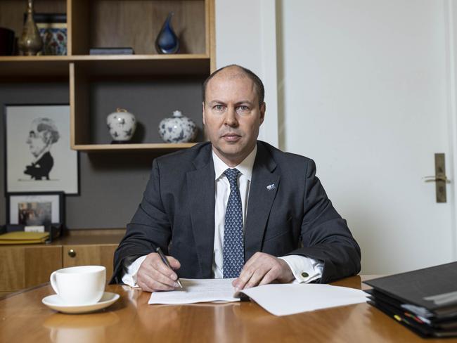 ‘Just nine weeks from Christmas.’ Federal Treasurer Josh Frydenberg. Picture: NCA NewsWire / Gary Ramage